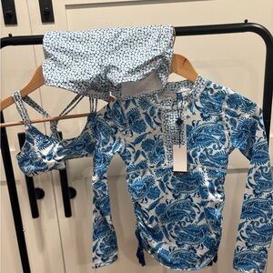 Cabana Life Girl’s 3 Piece Bathing Suit